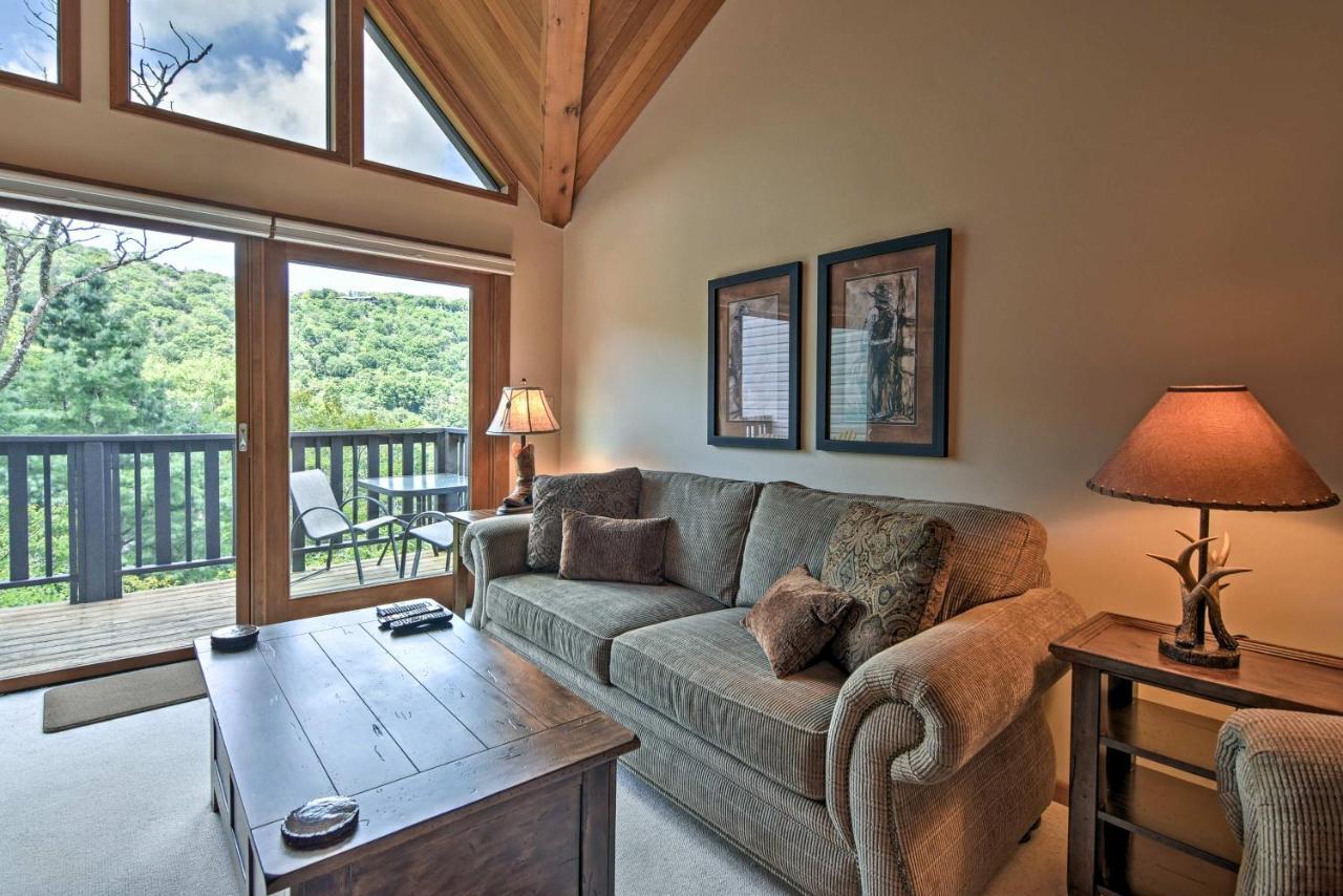 Beech Mountain Condo With Balcony, Walk To Resort! Екстер'єр фото